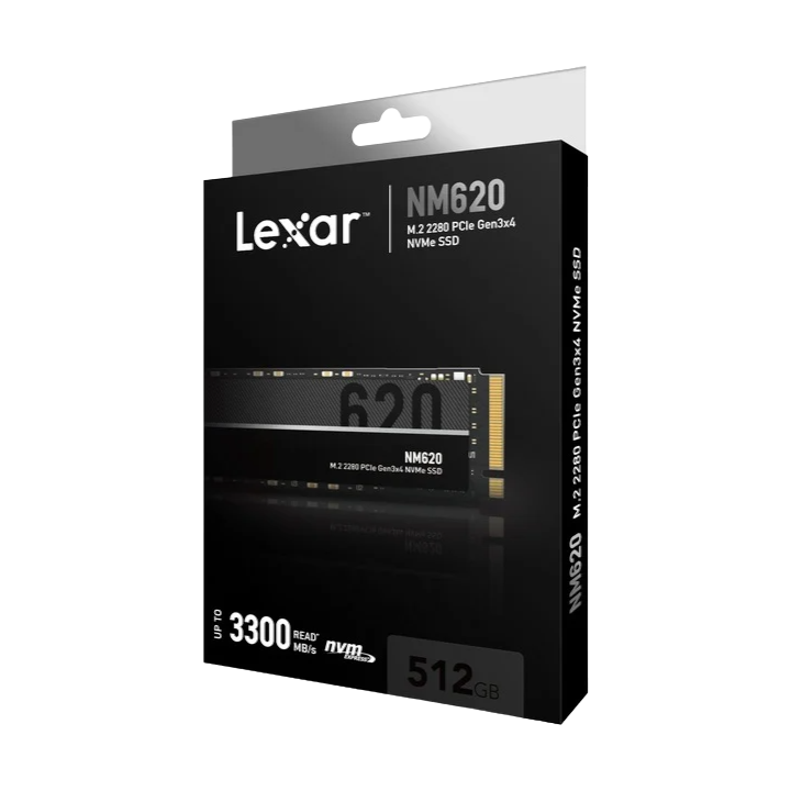 Lexar NM620 512GB SSD M.2 PCIe 3.0 3D TLC NAND NVMe