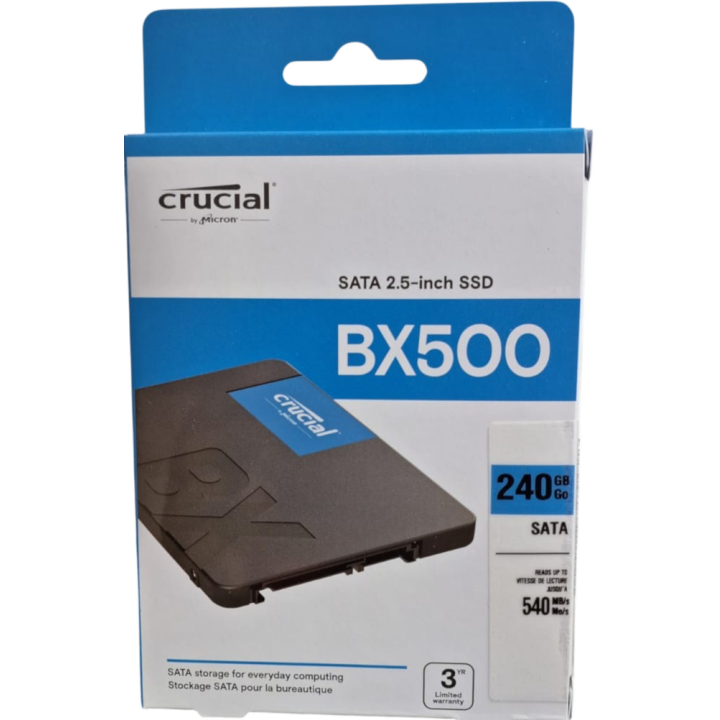 SSD Crucial BX500 con Capacidad 240Gb