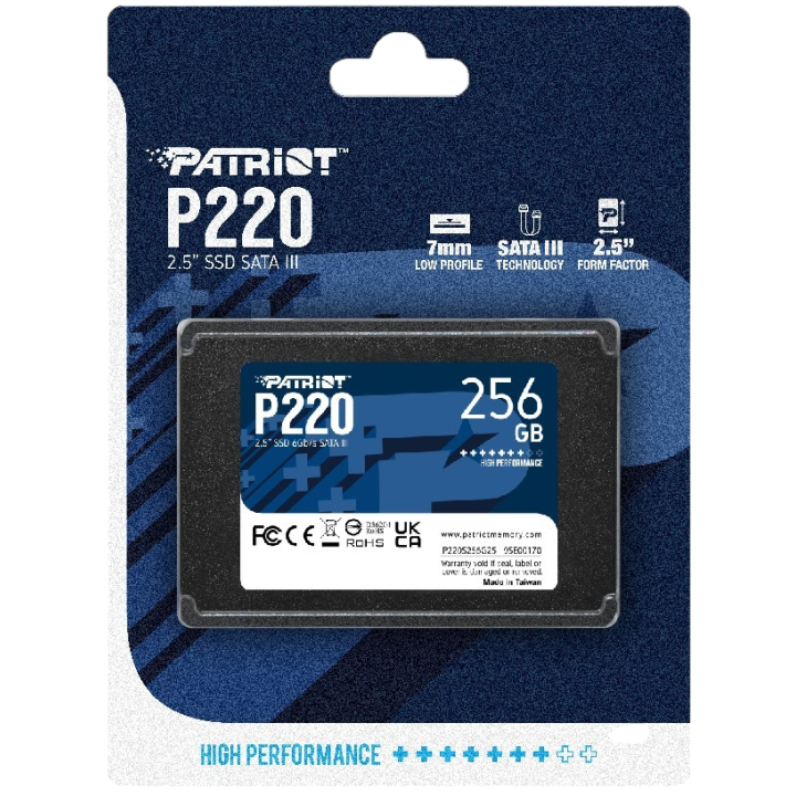 SSD PATRIOT P220 256GB SATA 2,5