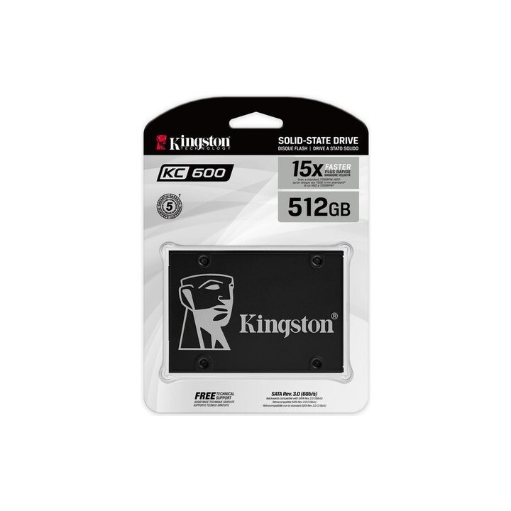 SSD KC600 SATA 2.5" y mSATA KINGSTON