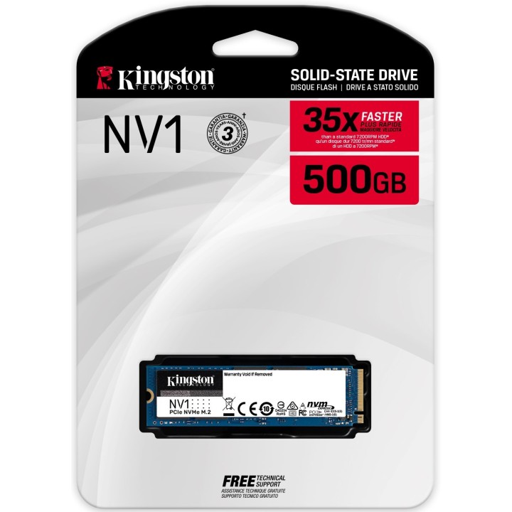 DISCO DE ESTADO SOLIDO SSD PCIE 4.0 M.2 2280 250GB NMVE KINGSTON NV1